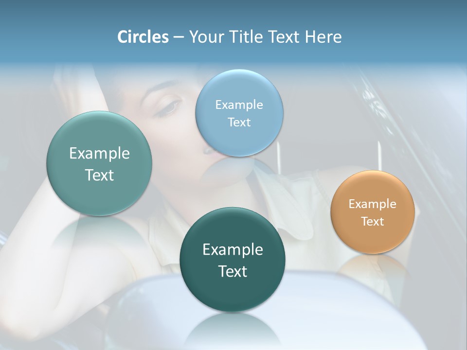 Lady Cheerful Successful PowerPoint Template