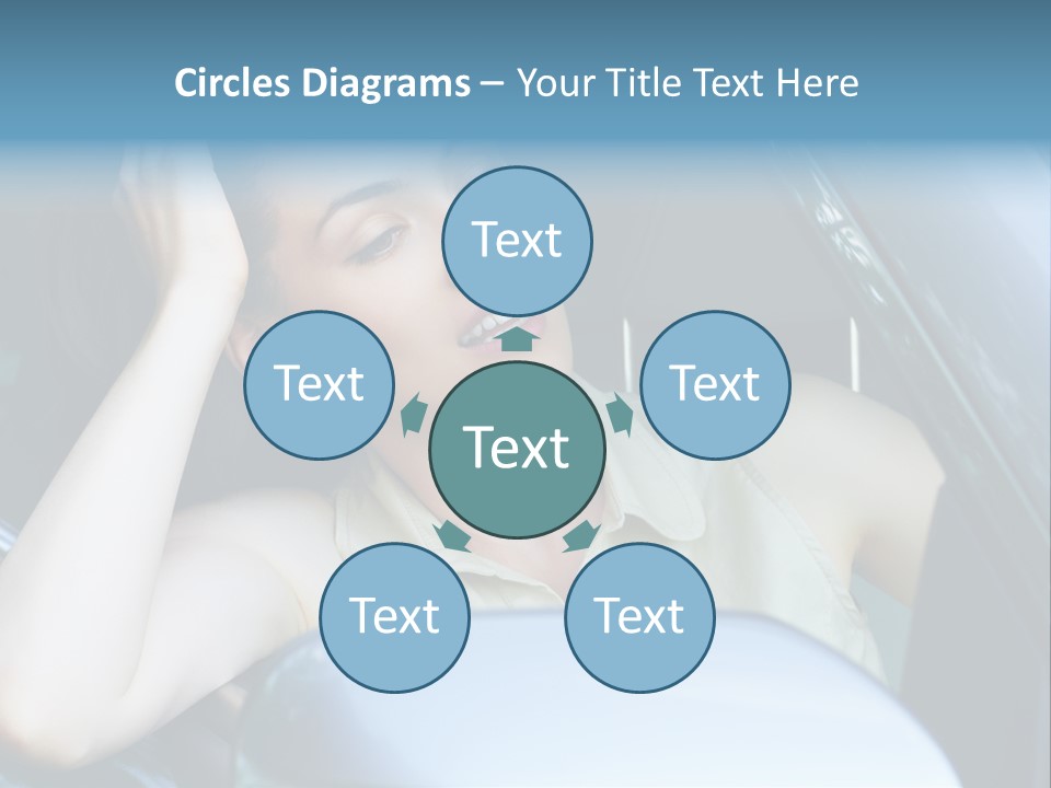 Lady Cheerful Successful PowerPoint Template