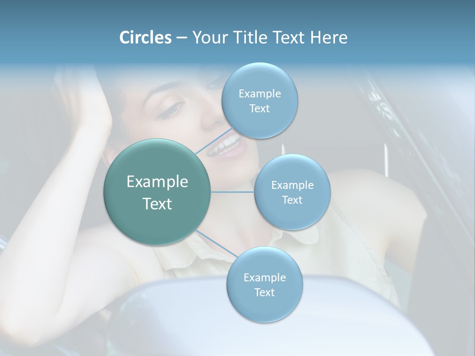 Lady Cheerful Successful PowerPoint Template