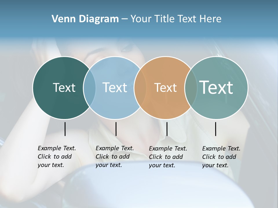 Lady Cheerful Successful PowerPoint Template