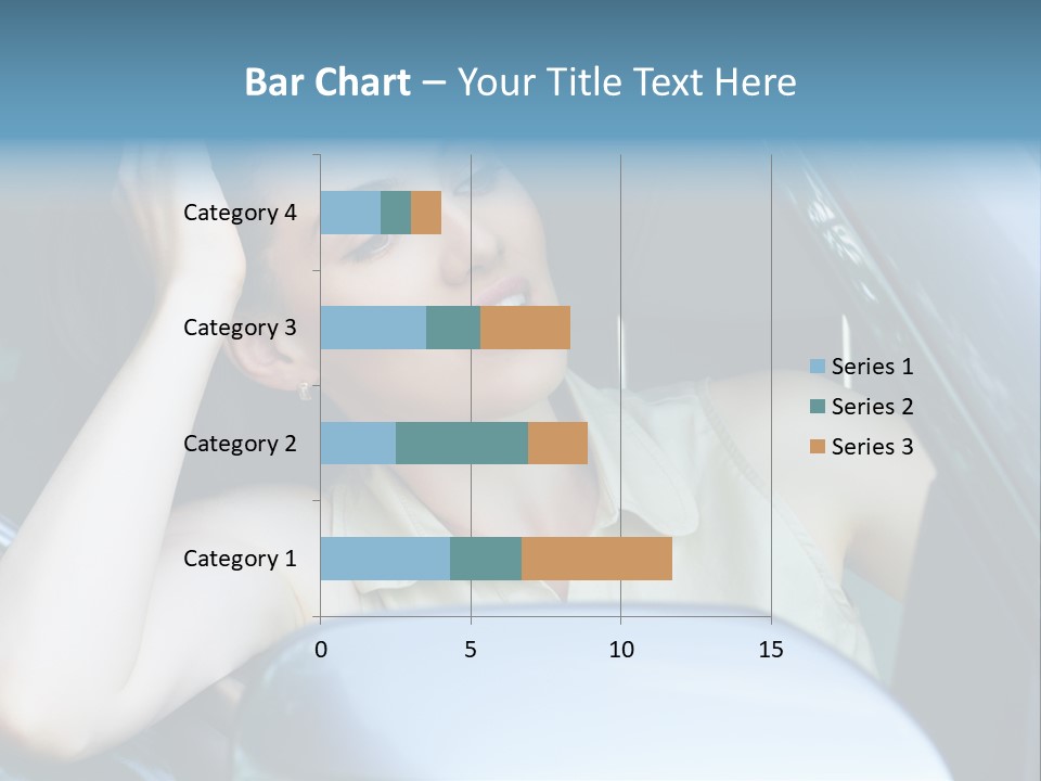 Lady Cheerful Successful PowerPoint Template