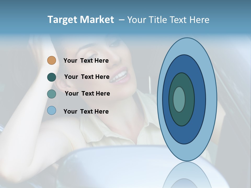 Lady Cheerful Successful PowerPoint Template