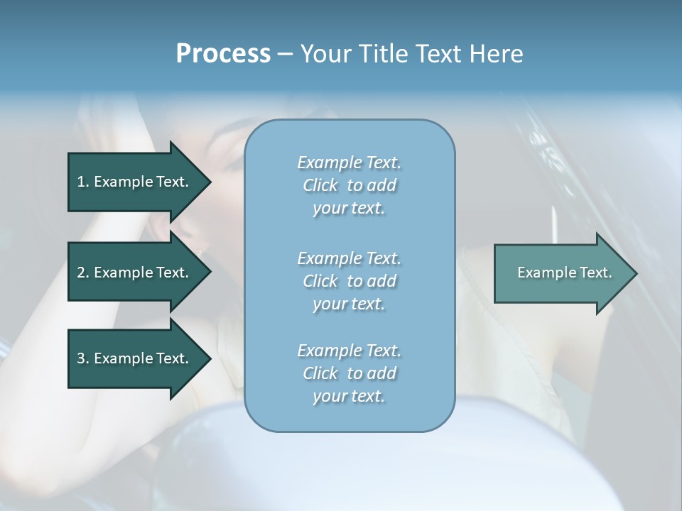 Lady Cheerful Successful PowerPoint Template