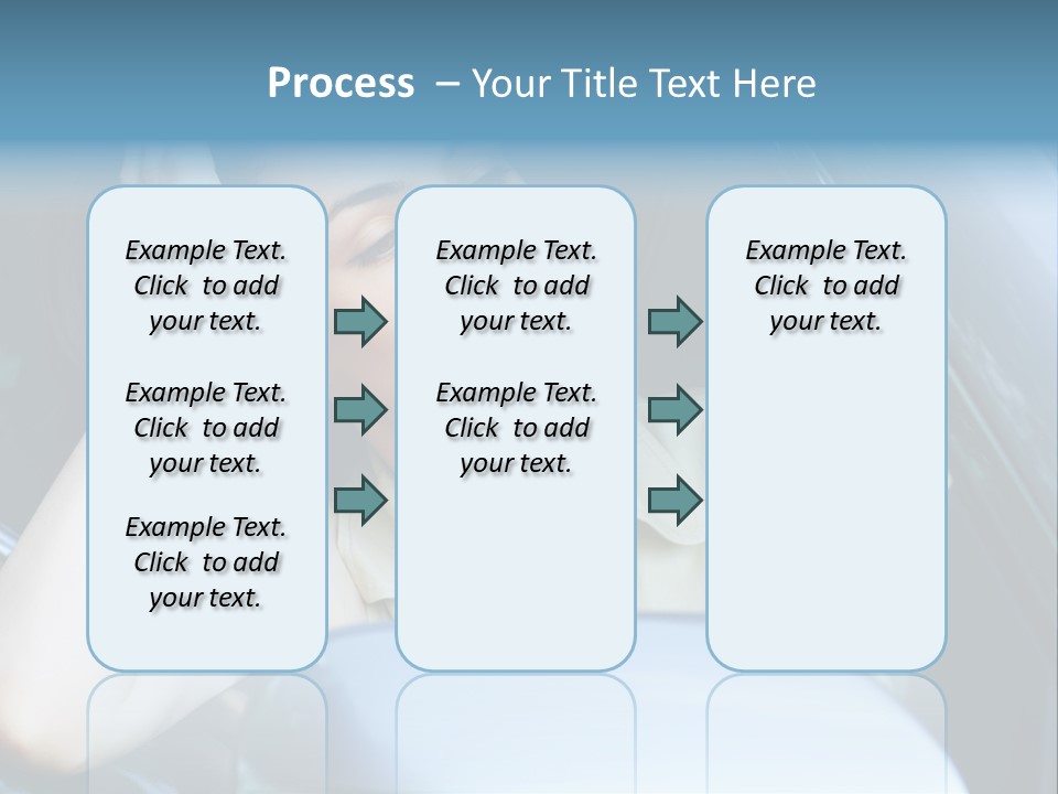 Lady Cheerful Successful PowerPoint Template