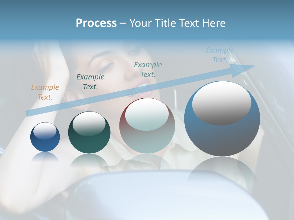 Lady Cheerful Successful PowerPoint Template