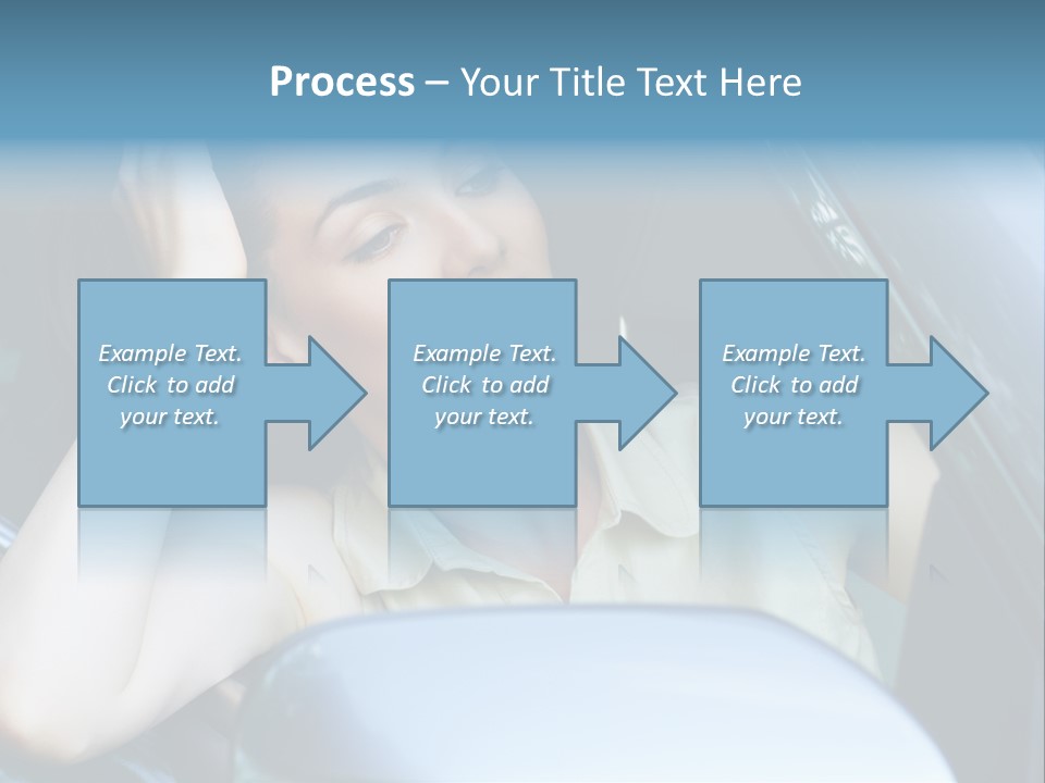 Lady Cheerful Successful PowerPoint Template