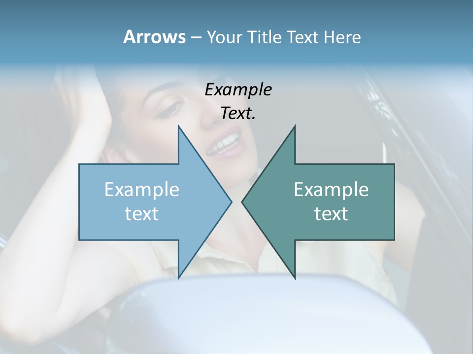 Lady Cheerful Successful PowerPoint Template