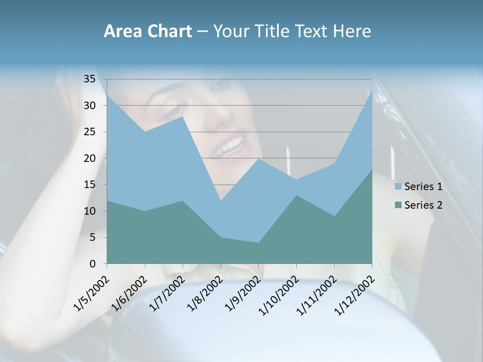 Lady Cheerful Successful PowerPoint Template