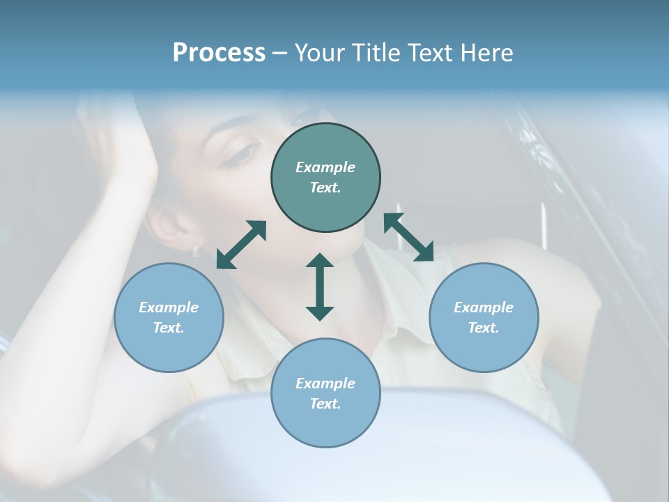 Lady Cheerful Successful PowerPoint Template