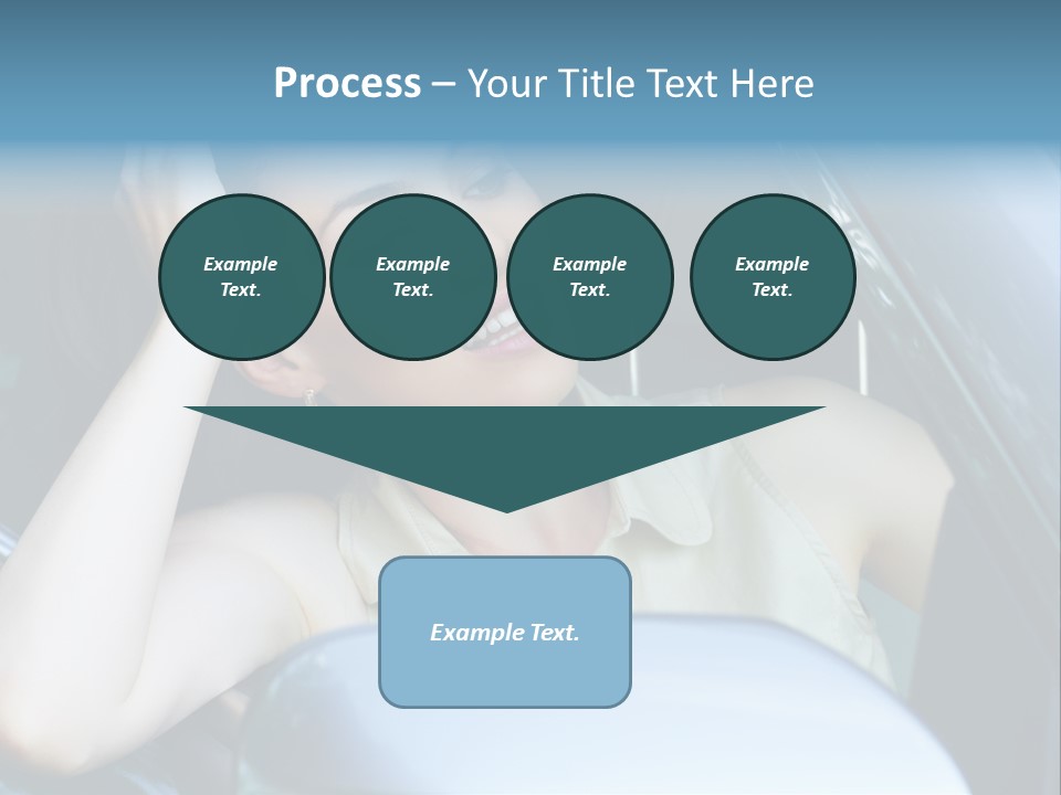 Lady Cheerful Successful PowerPoint Template