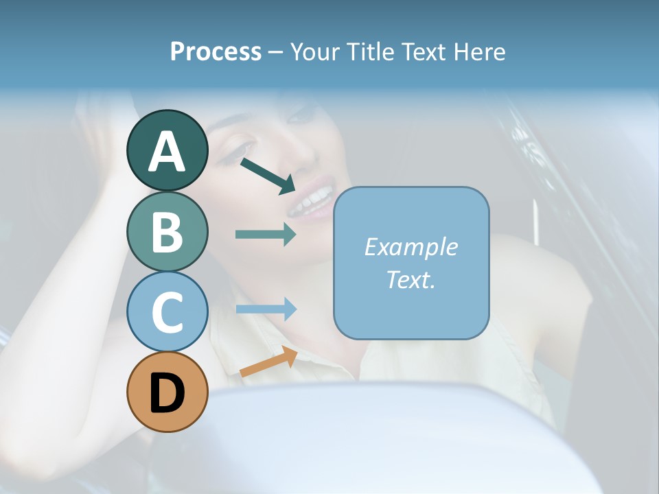 Lady Cheerful Successful PowerPoint Template