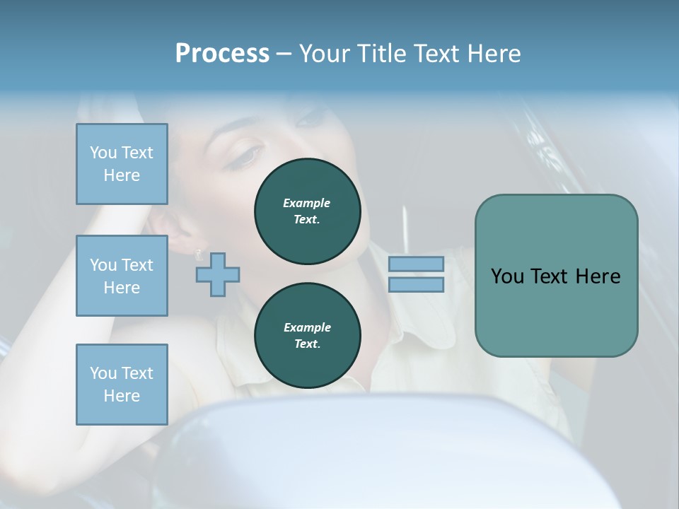 Lady Cheerful Successful PowerPoint Template