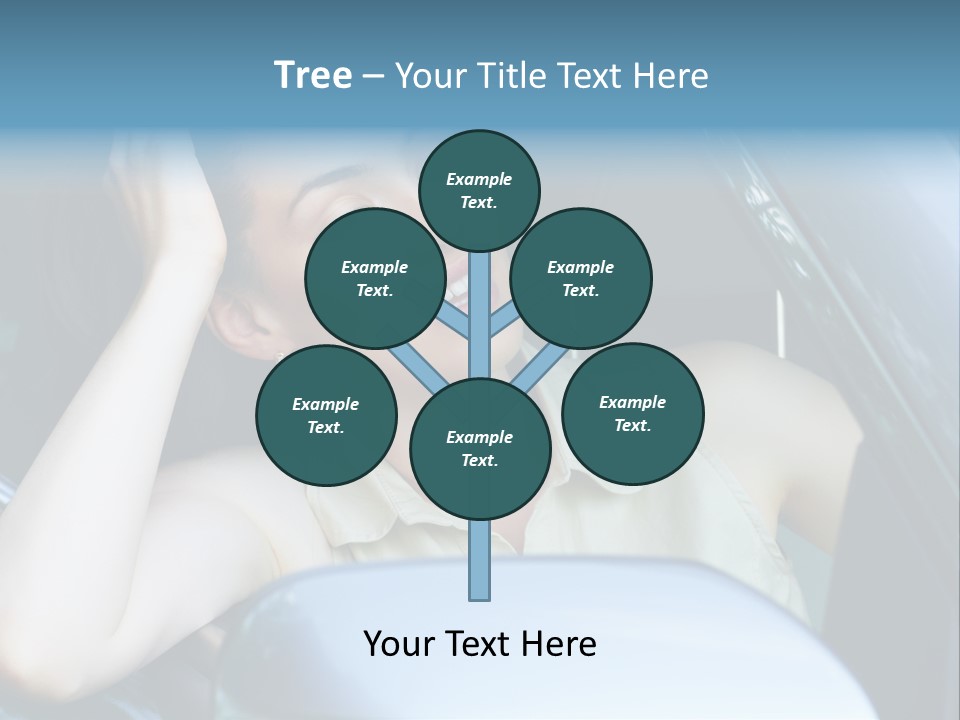 Lady Cheerful Successful PowerPoint Template