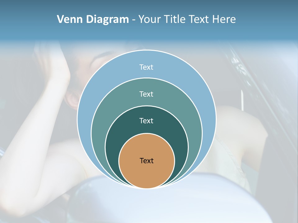Lady Cheerful Successful PowerPoint Template