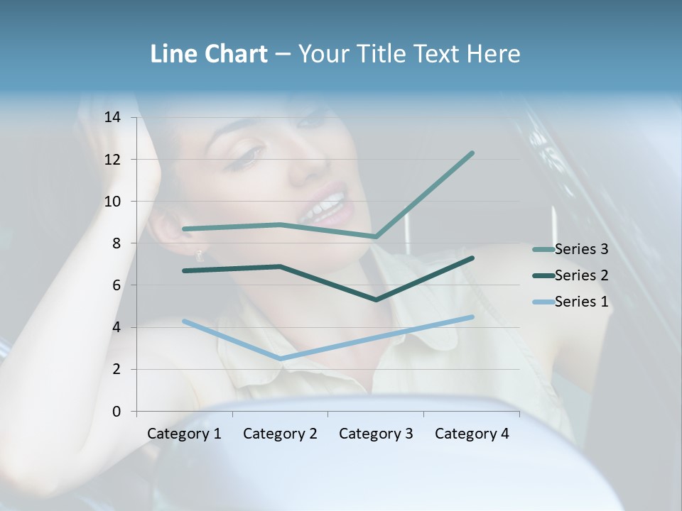 Lady Cheerful Successful PowerPoint Template