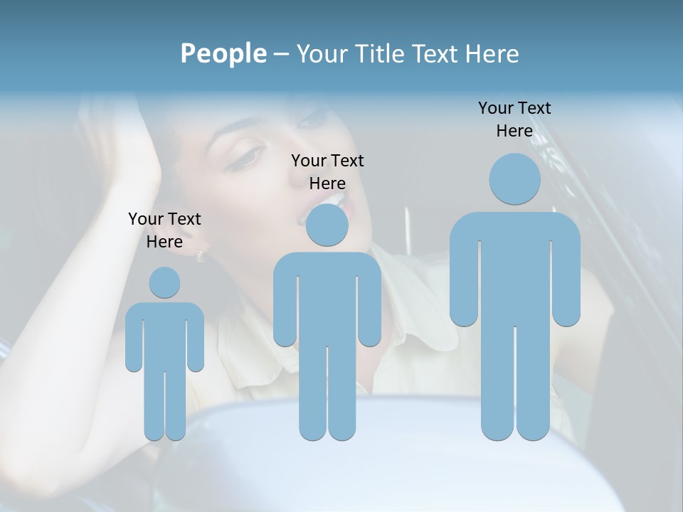 Lady Cheerful Successful PowerPoint Template