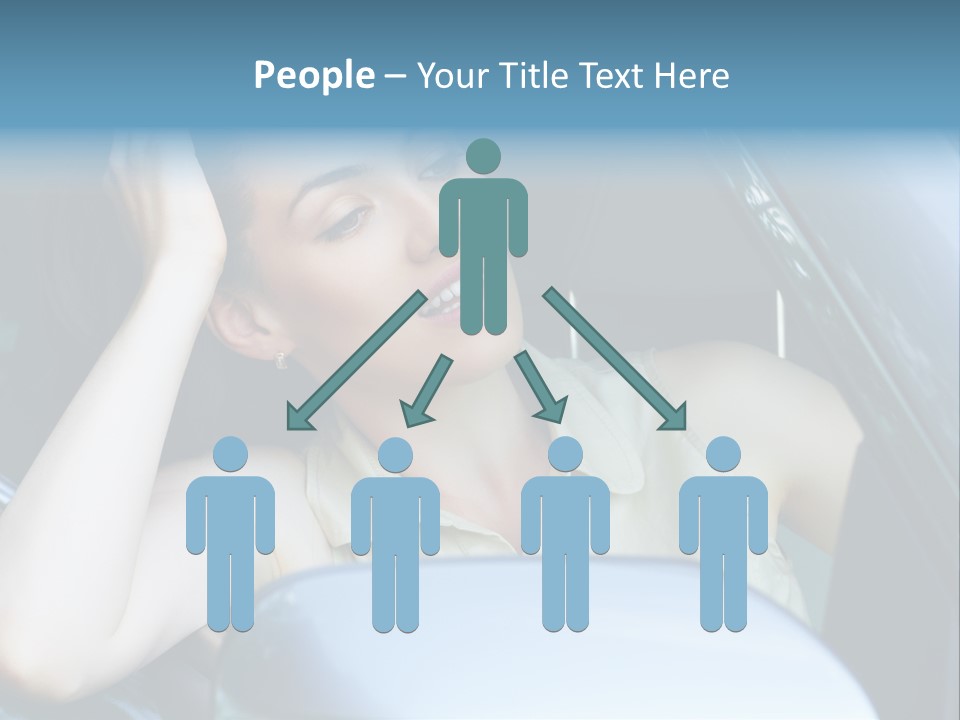 Lady Cheerful Successful PowerPoint Template