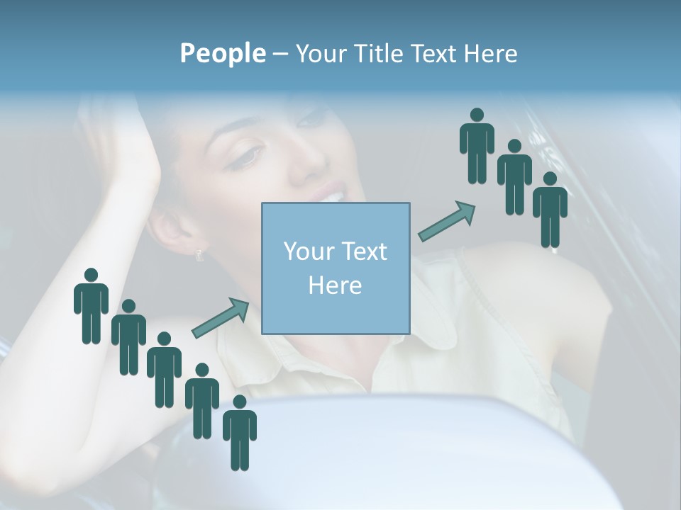 Lady Cheerful Successful PowerPoint Template