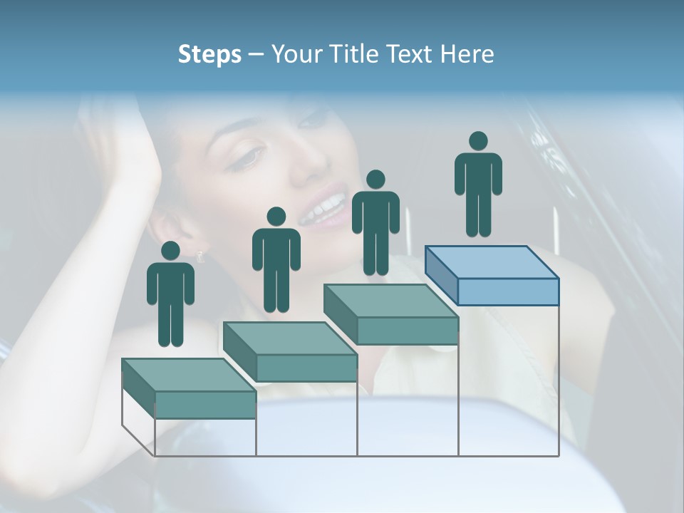 Lady Cheerful Successful PowerPoint Template