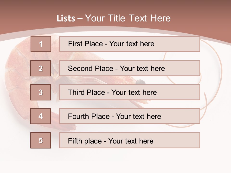 Shrimp Prawn Shellfish PowerPoint Template