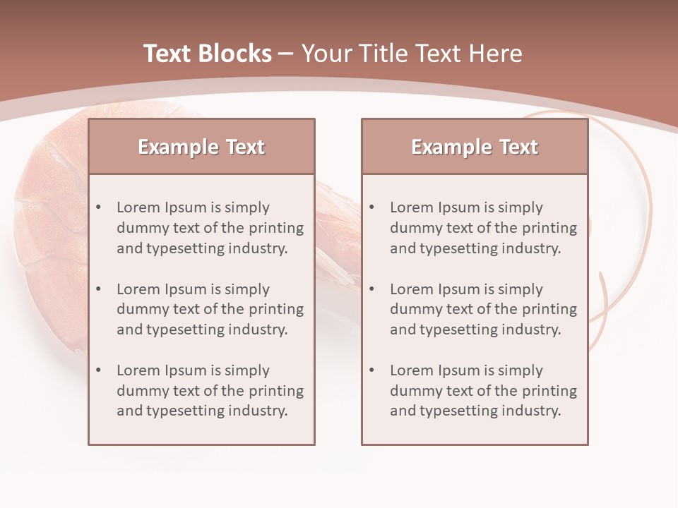 Shrimp Prawn Shellfish PowerPoint Template