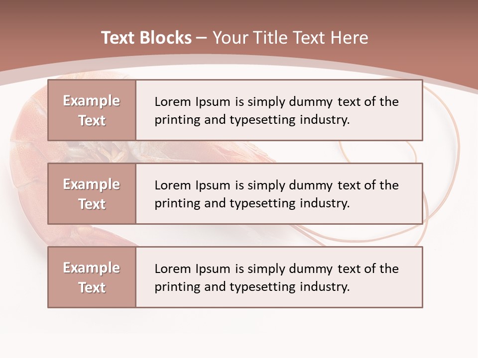 Shrimp Prawn Shellfish PowerPoint Template