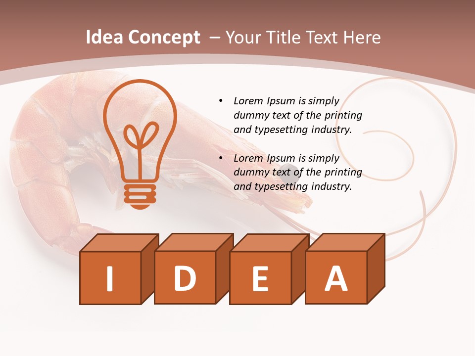 Shrimp Prawn Shellfish PowerPoint Template