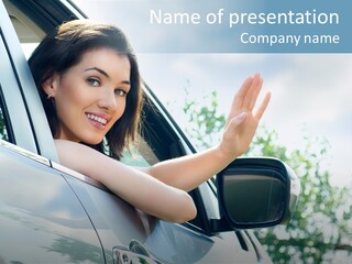 Outdoors Vehicle Transportation PowerPoint Template