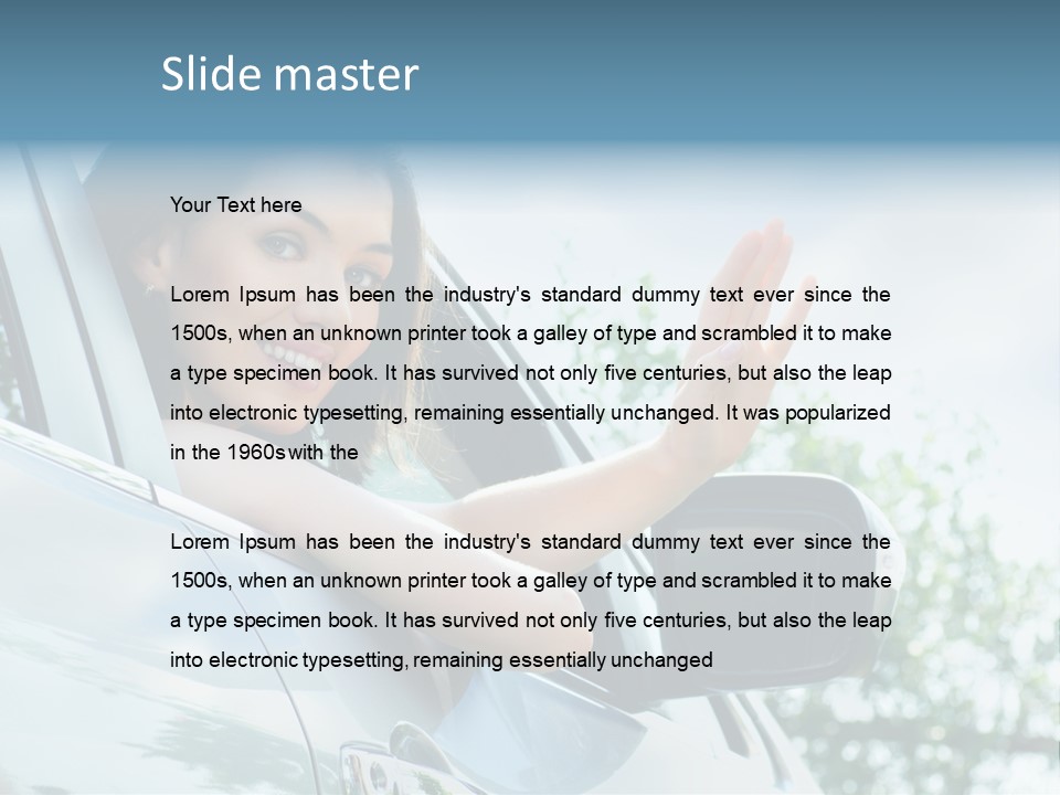 Outdoors Vehicle Transportation PowerPoint Template