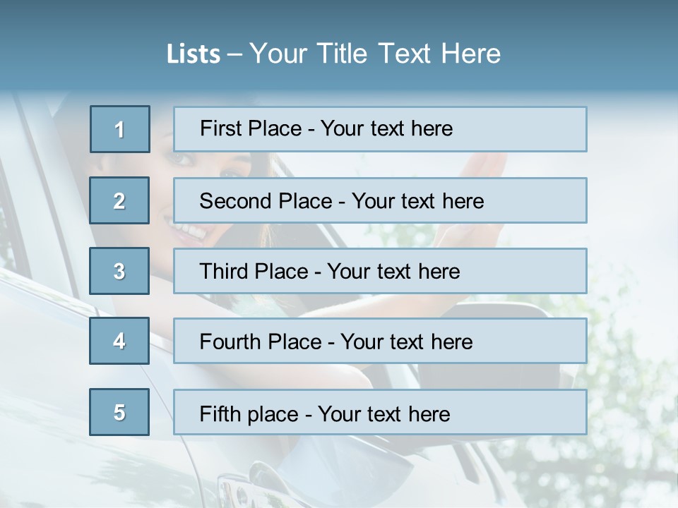 Outdoors Vehicle Transportation PowerPoint Template