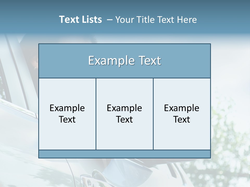 Outdoors Vehicle Transportation PowerPoint Template