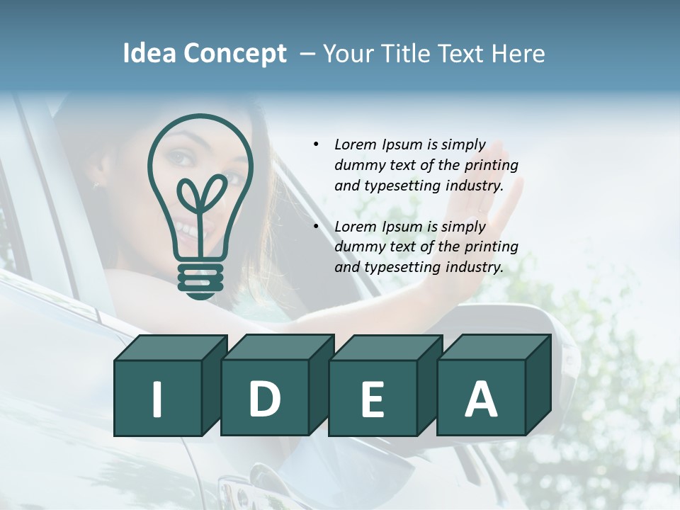 Outdoors Vehicle Transportation PowerPoint Template