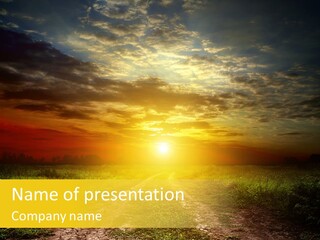 Sunlight Dry Lane PowerPoint Template