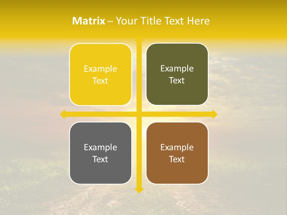 Sunlight Dry Lane PowerPoint Template