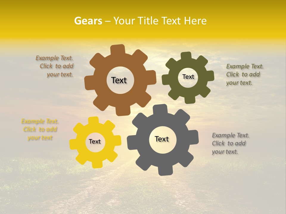 Sunlight Dry Lane PowerPoint Template