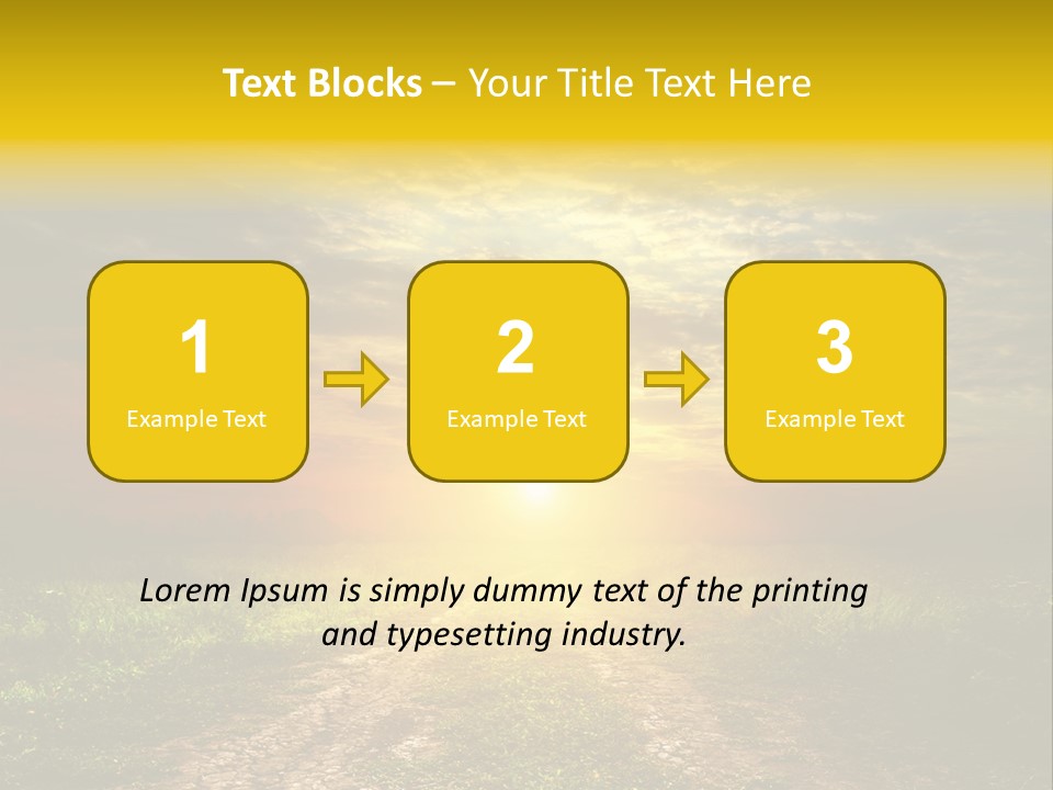 Sunlight Dry Lane PowerPoint Template