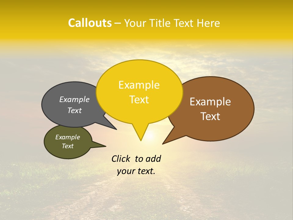 Sunlight Dry Lane PowerPoint Template