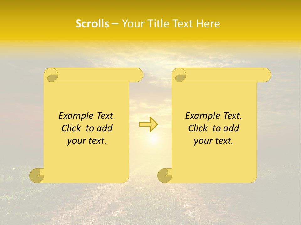 Sunlight Dry Lane PowerPoint Template