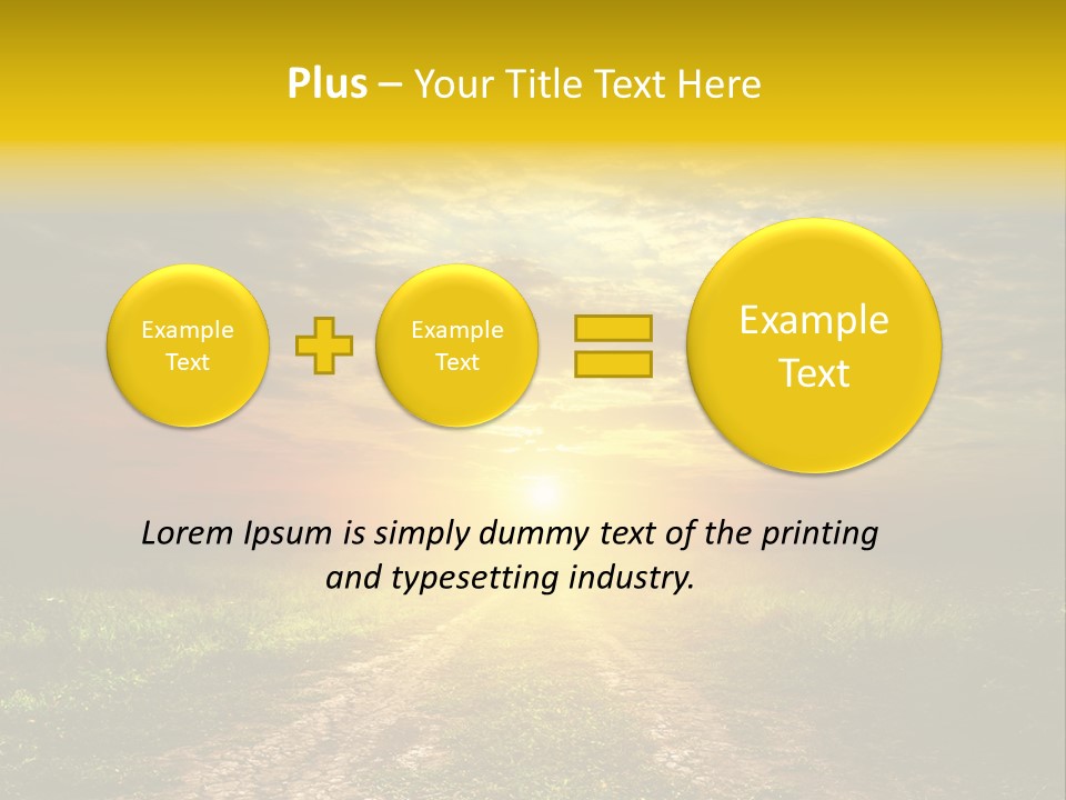 Sunlight Dry Lane PowerPoint Template