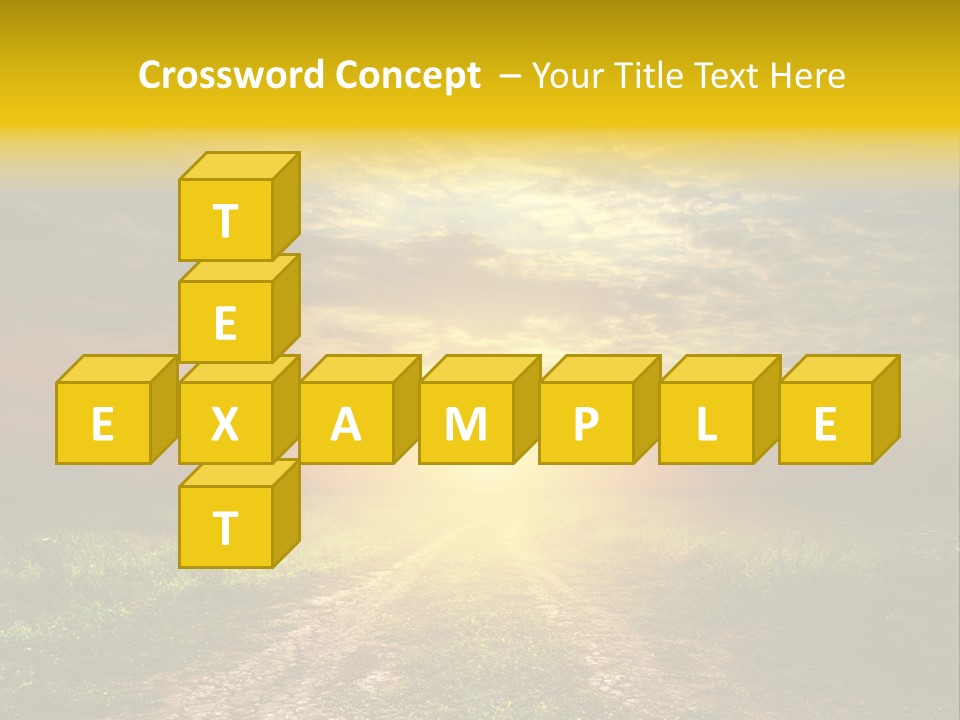 Sunlight Dry Lane PowerPoint Template