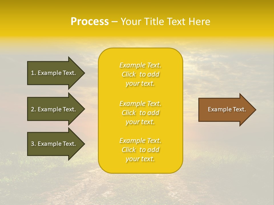 Sunlight Dry Lane PowerPoint Template