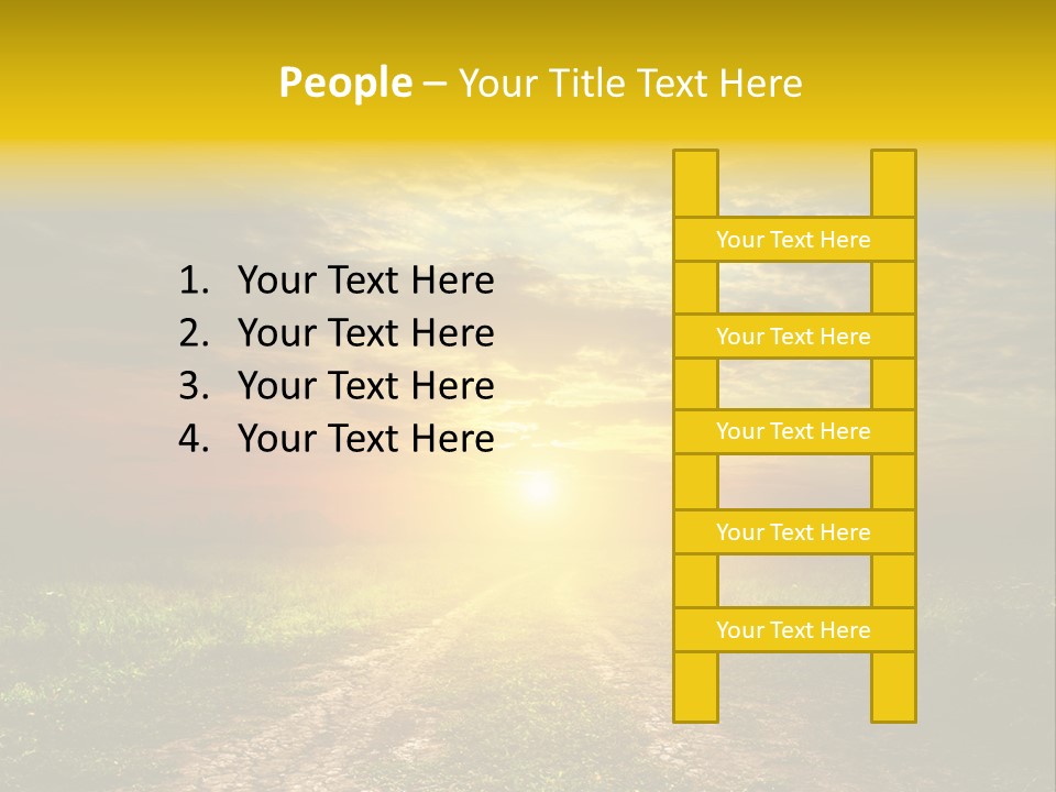 Sunlight Dry Lane PowerPoint Template