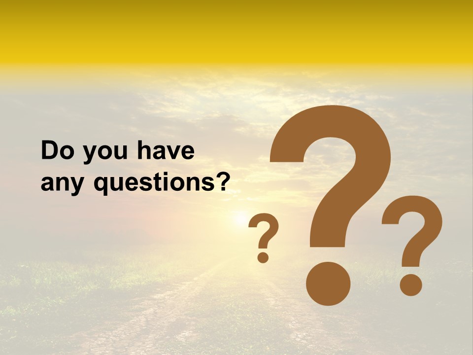 Sunlight Dry Lane PowerPoint Template