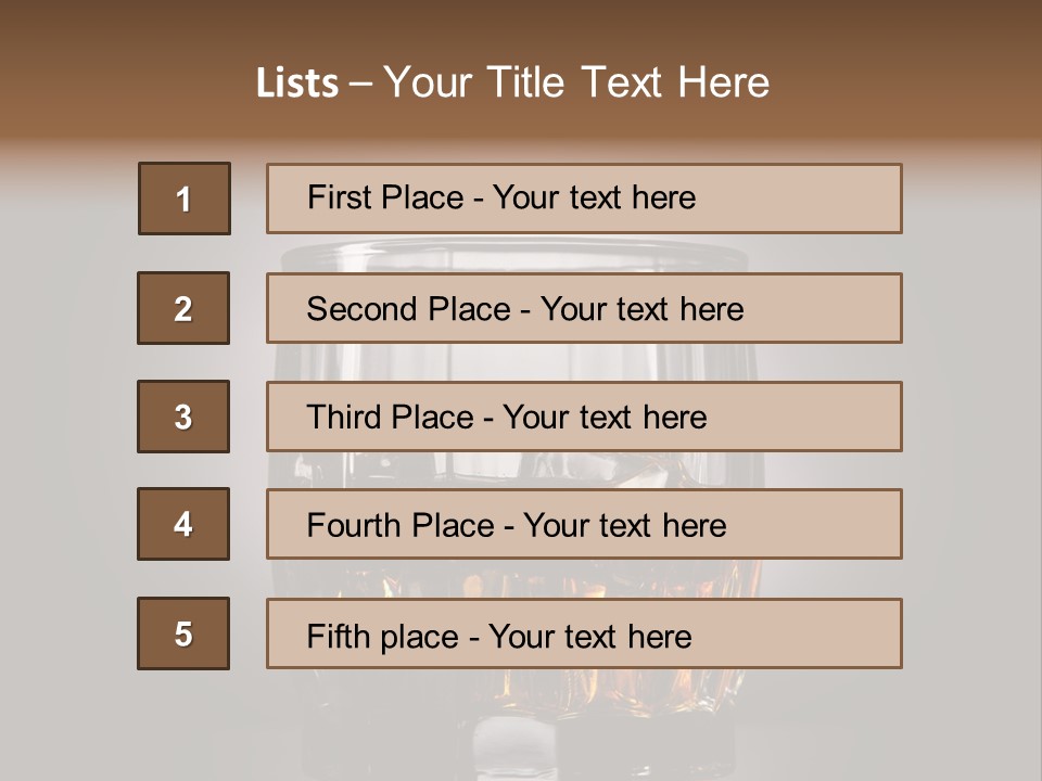 Beverage Blended Nobody PowerPoint Template