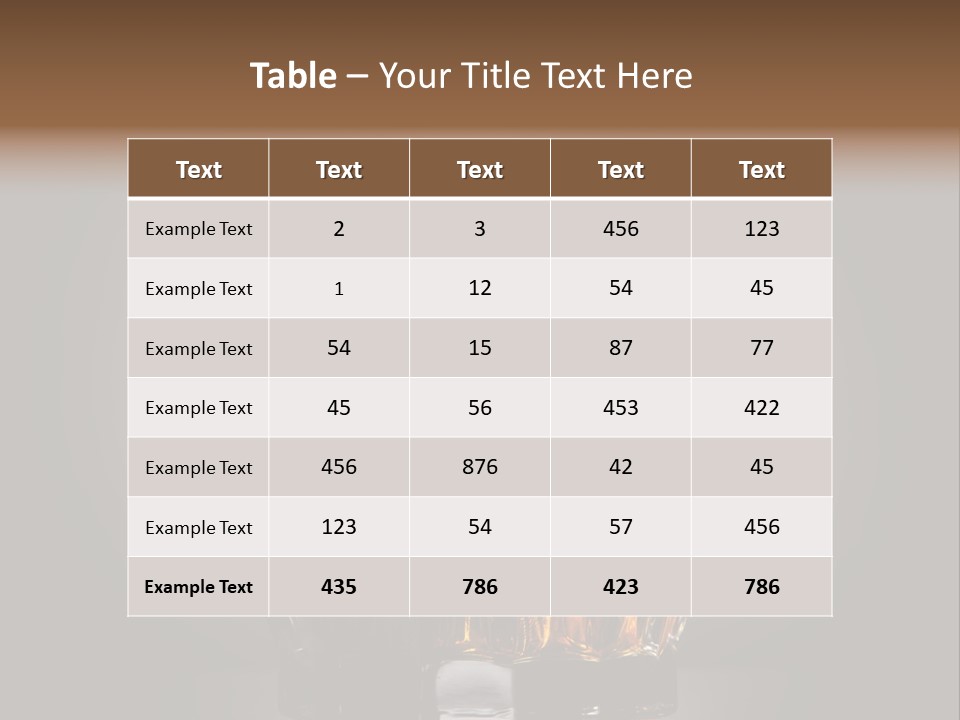Beverage Blended Nobody PowerPoint Template