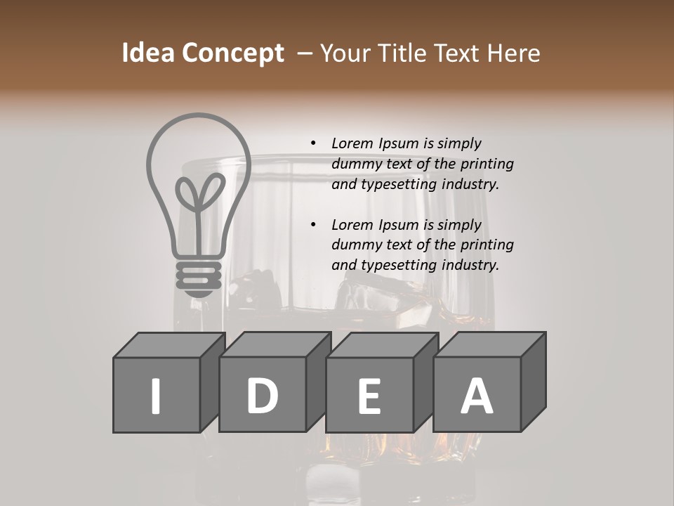 Beverage Blended Nobody PowerPoint Template