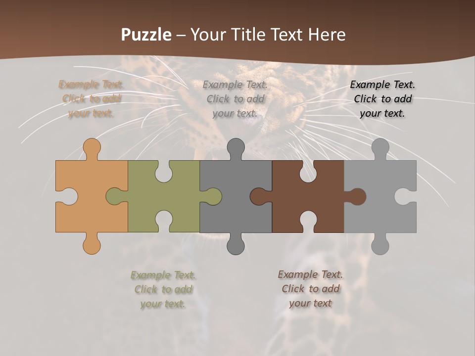 Africa Speed Tiger PowerPoint Template