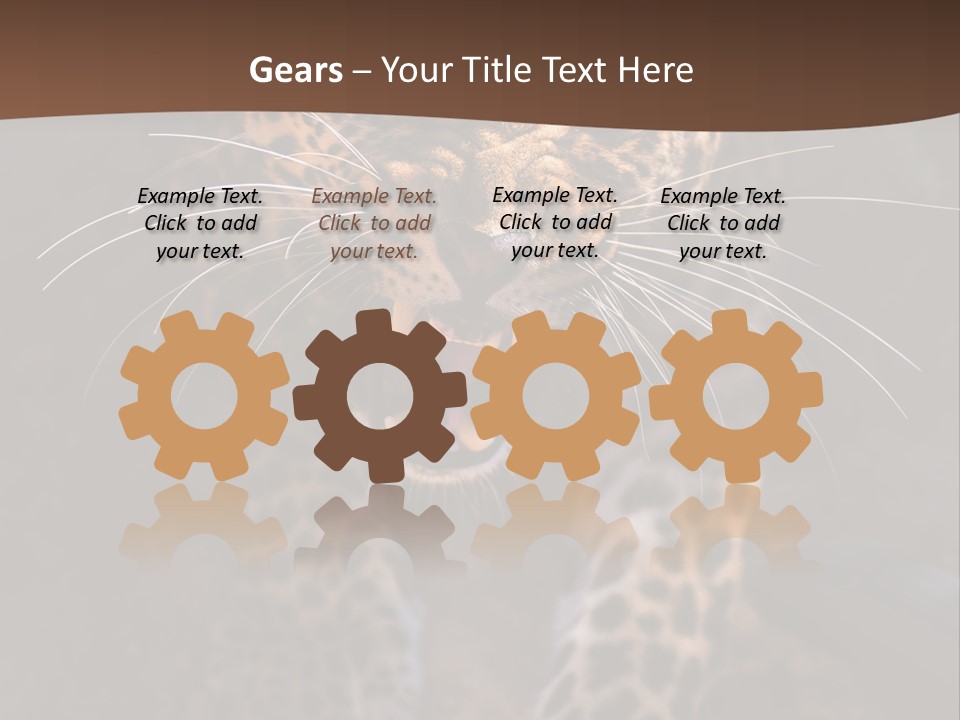 Africa Speed Tiger PowerPoint Template