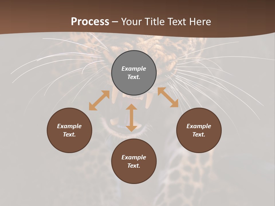 Africa Speed Tiger PowerPoint Template
