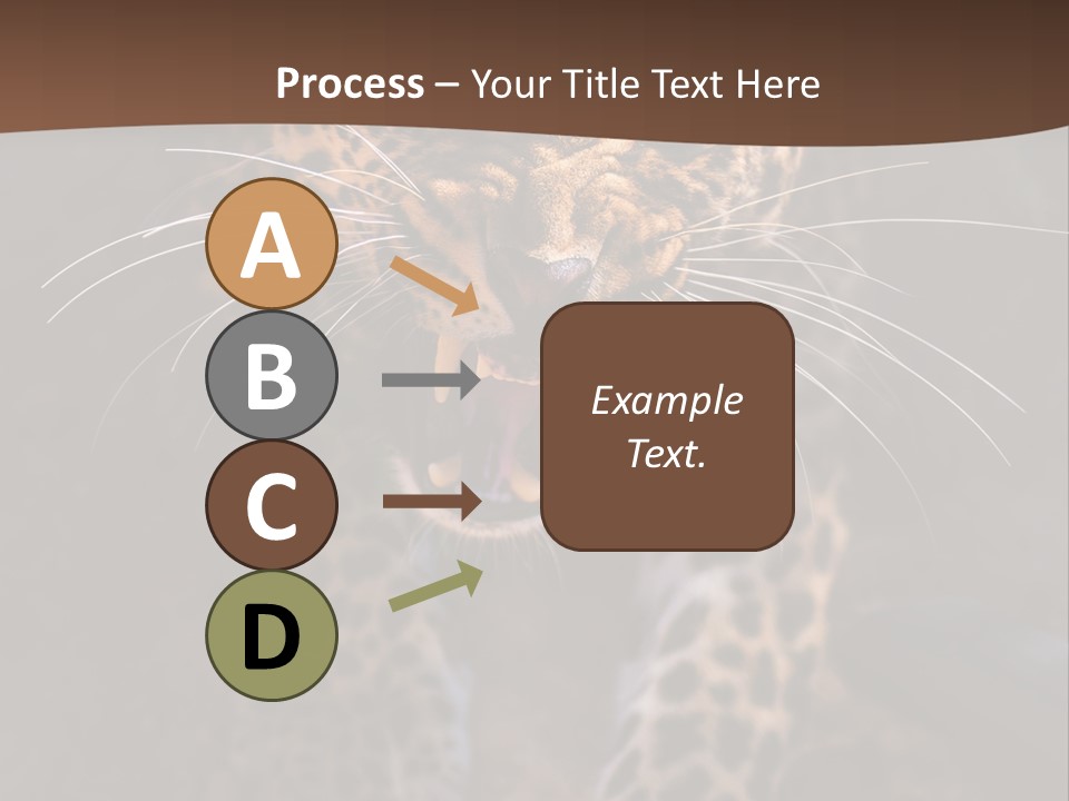 Africa Speed Tiger PowerPoint Template